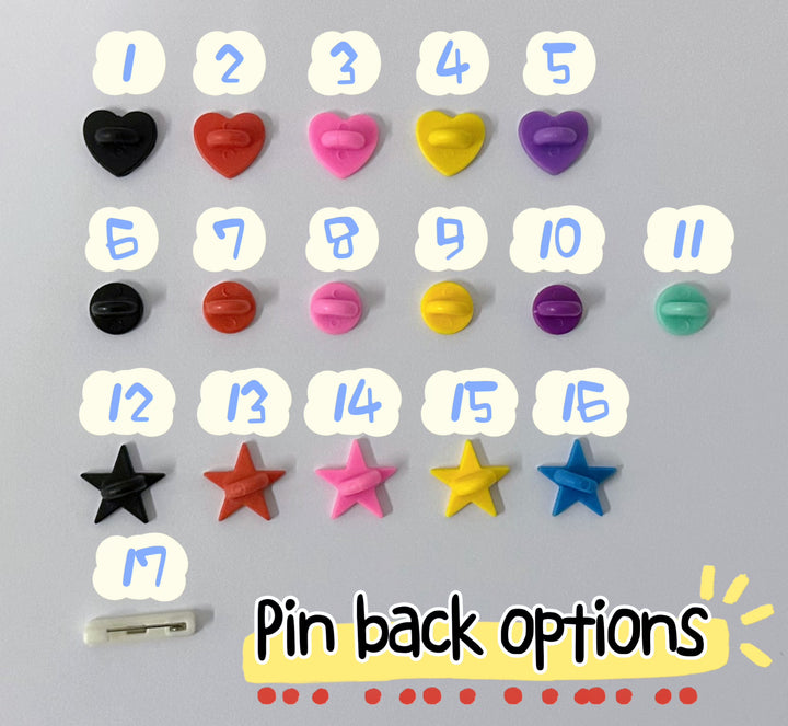 Custom Clear Epoxy Pin