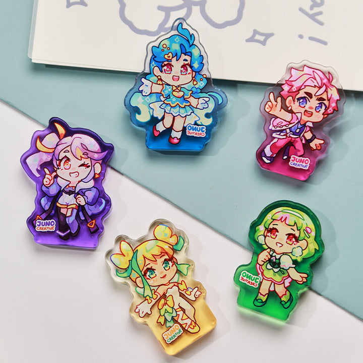 已添加Custom 8mm Thick 3d printing Acrylic keychain