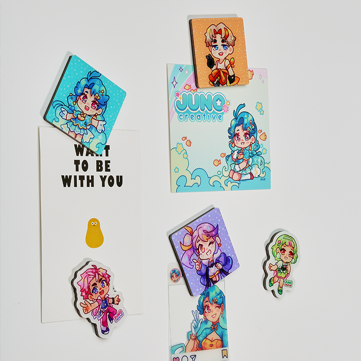 Custom Clear Epoxy Acrylic fridge Magnets