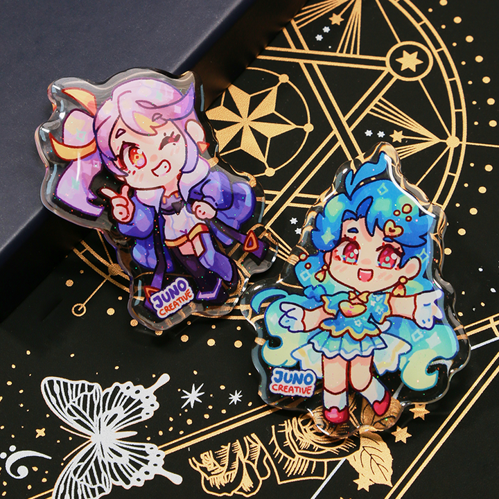 Custom Clear Epoxy Pin