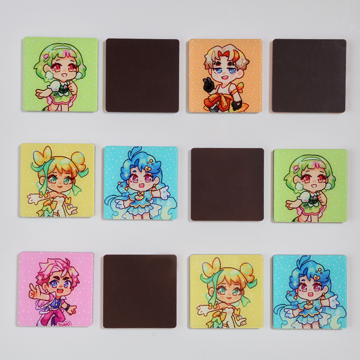 Custom Clear Epoxy Acrylic fridge Magnets