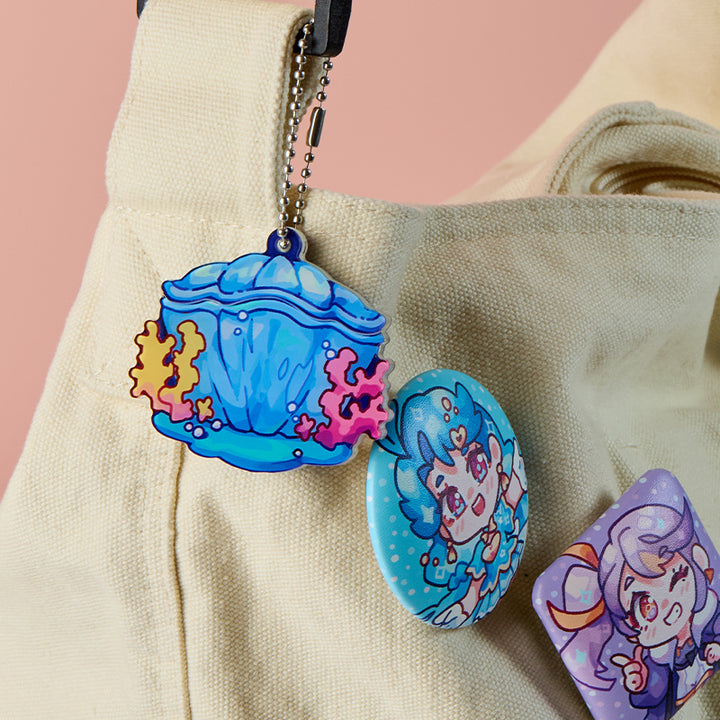 Custom Acrylic Openable Magnet Slide-Out Puzzle keychain