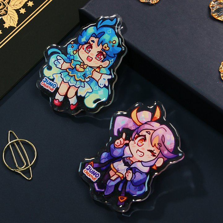 Custom Clear Epoxy Pin