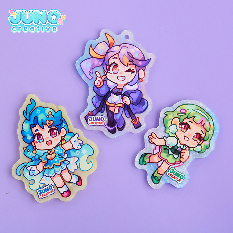 已添加Custom pearl acyrlic charm