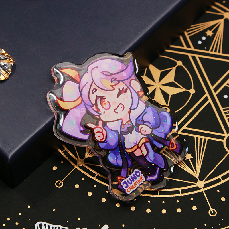 Custom Clear Epoxy Pin