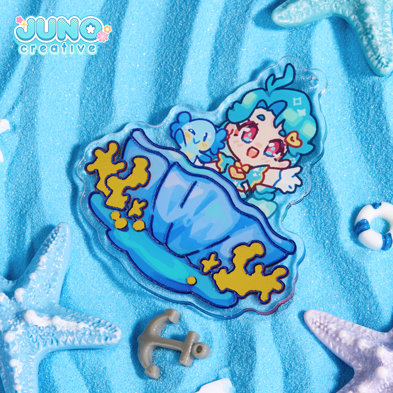 已添加 Custom Flat Foil /Cold Foil Stamping Acrylic Charm