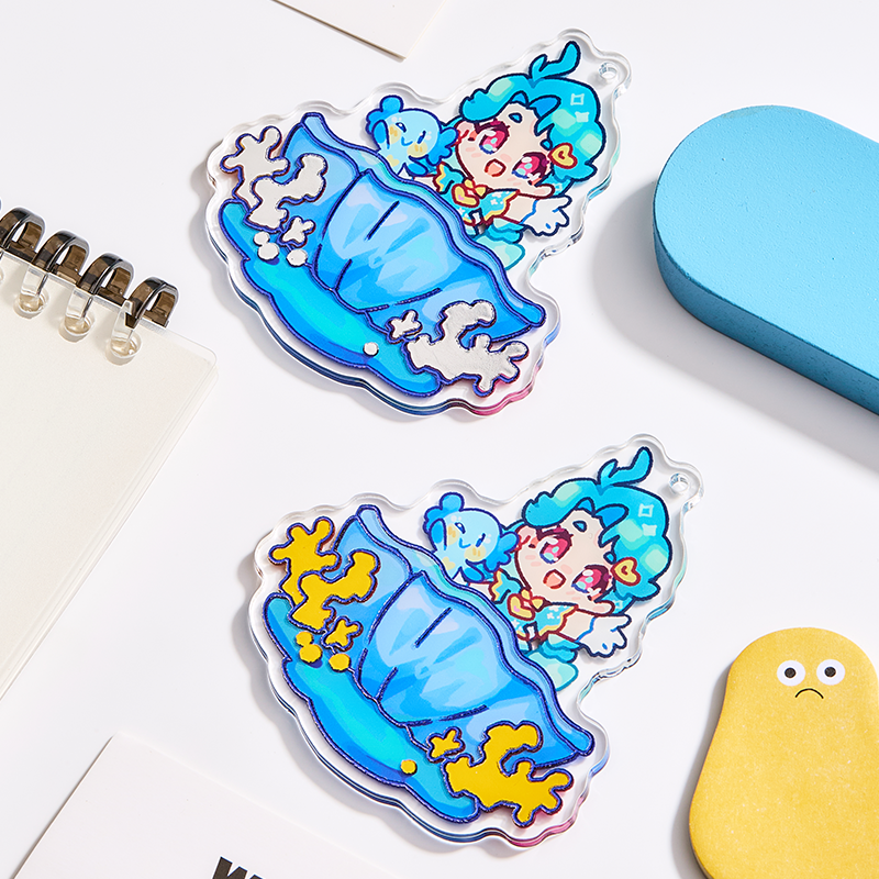 Custom Hot Stamping Acrylic Keychain