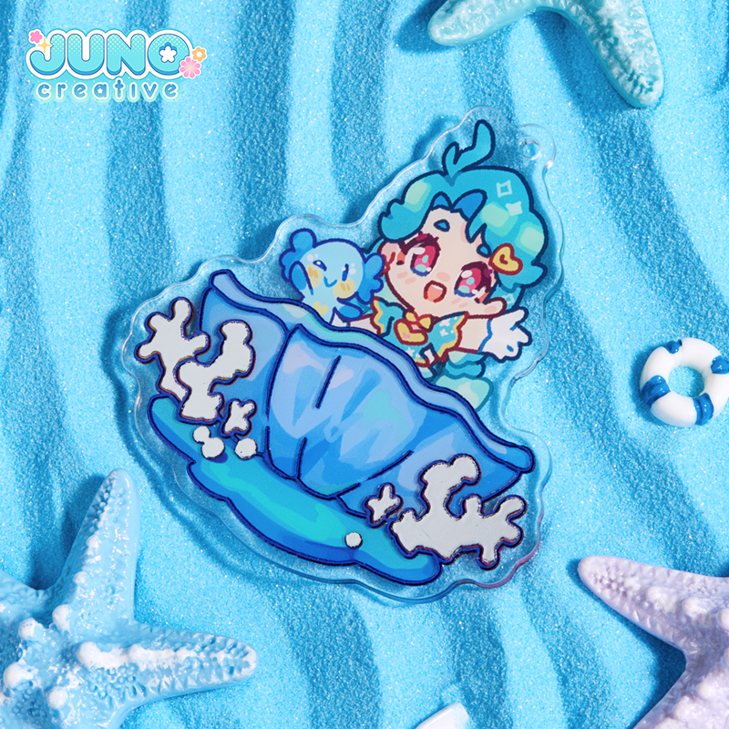 已添加 Custom Flat Foil /Cold Foil Stamping Acrylic Charm