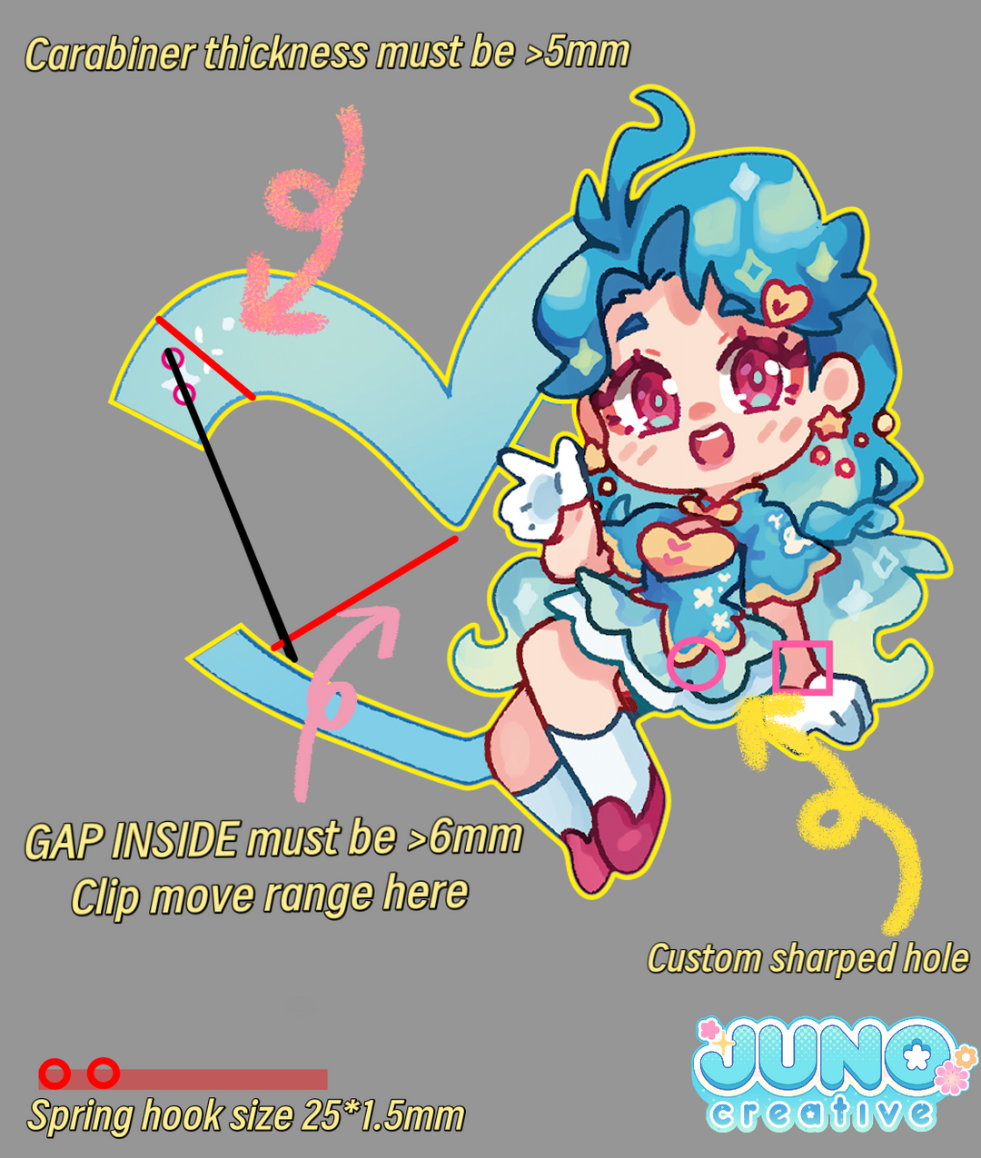 已添加 Custom Acrylic Carabiner