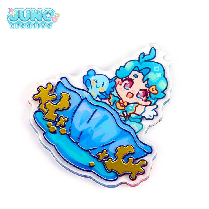 已添加 Custom Flat Foil /Cold Foil Stamping Acrylic Charm