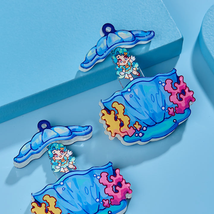 Custom Acrylic Openable Magnet Slide-Out Puzzle keychain