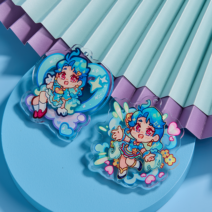 Custom 3D Printing Acrylic Keychain