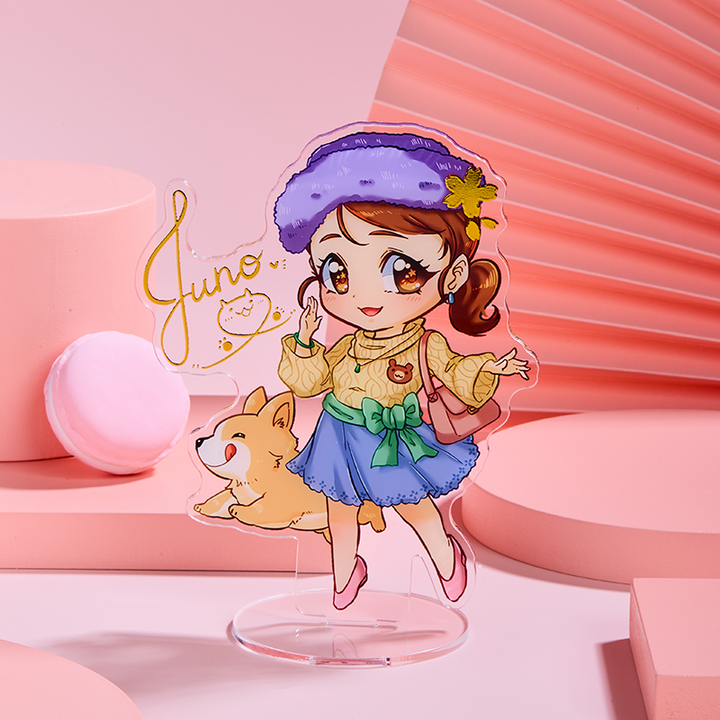 Custom Hot Stamping Acrylic Standee