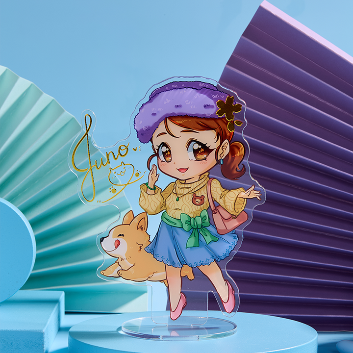 Custom Hot Stamping Acrylic Standee