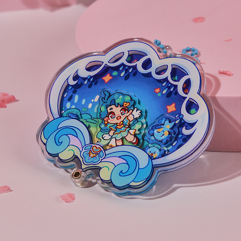 Custom Openable Replaceable Shaker Keychain