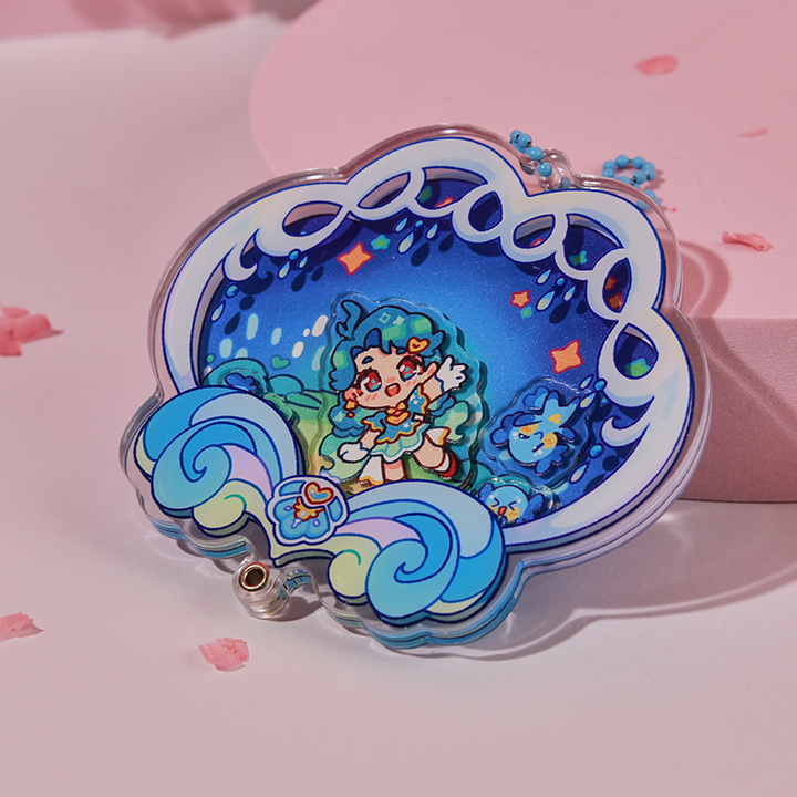 Custom Openable Replaceable Shaker Keychain