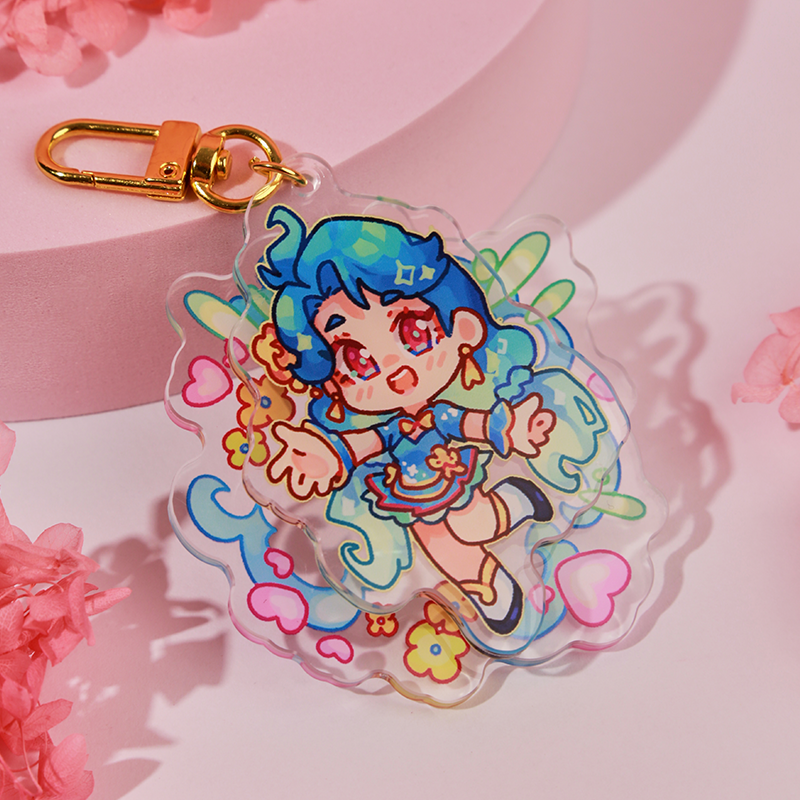 Custom Acrylic Spinning Keychain