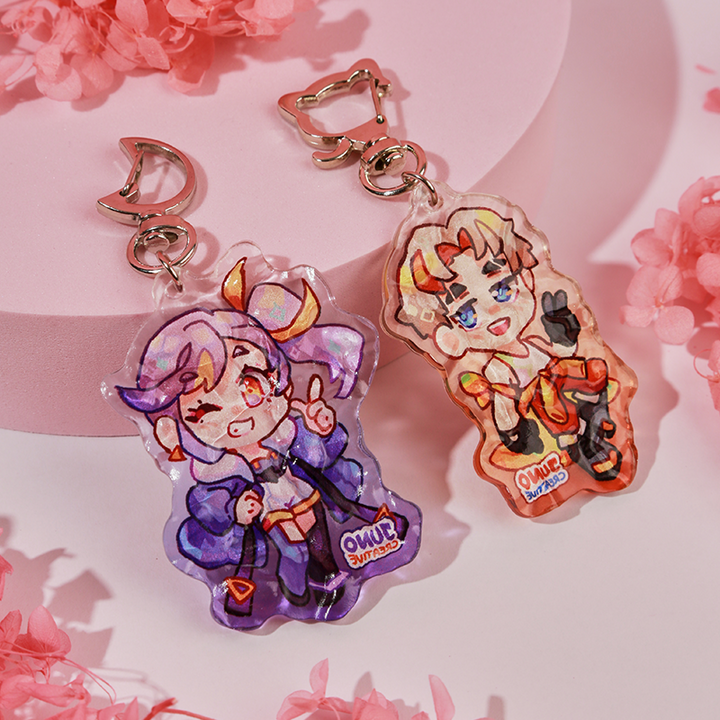 Custom Ripple Acrylic Keychain