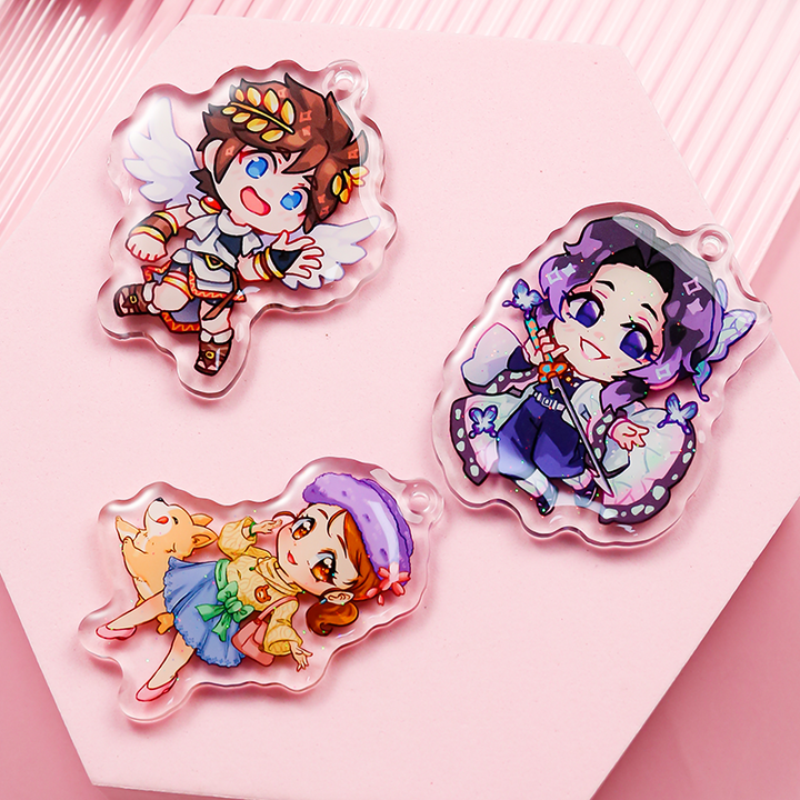 Custom Clear epoxy charm