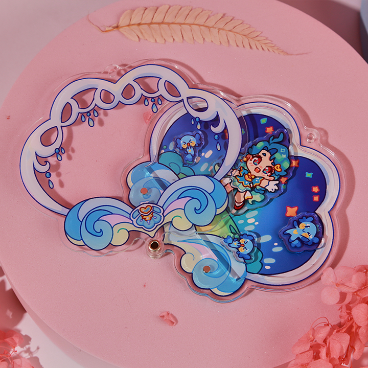 Custom Openable Replaceable Shaker Keychain