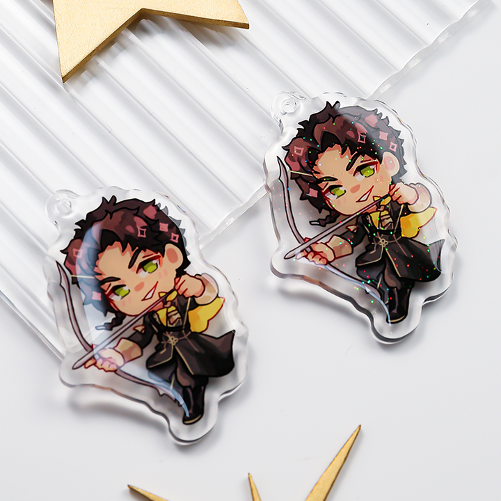 Custom Clear epoxy charm