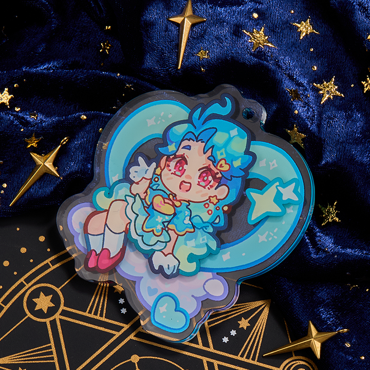 Custom 3D Printing Acrylic Keychain