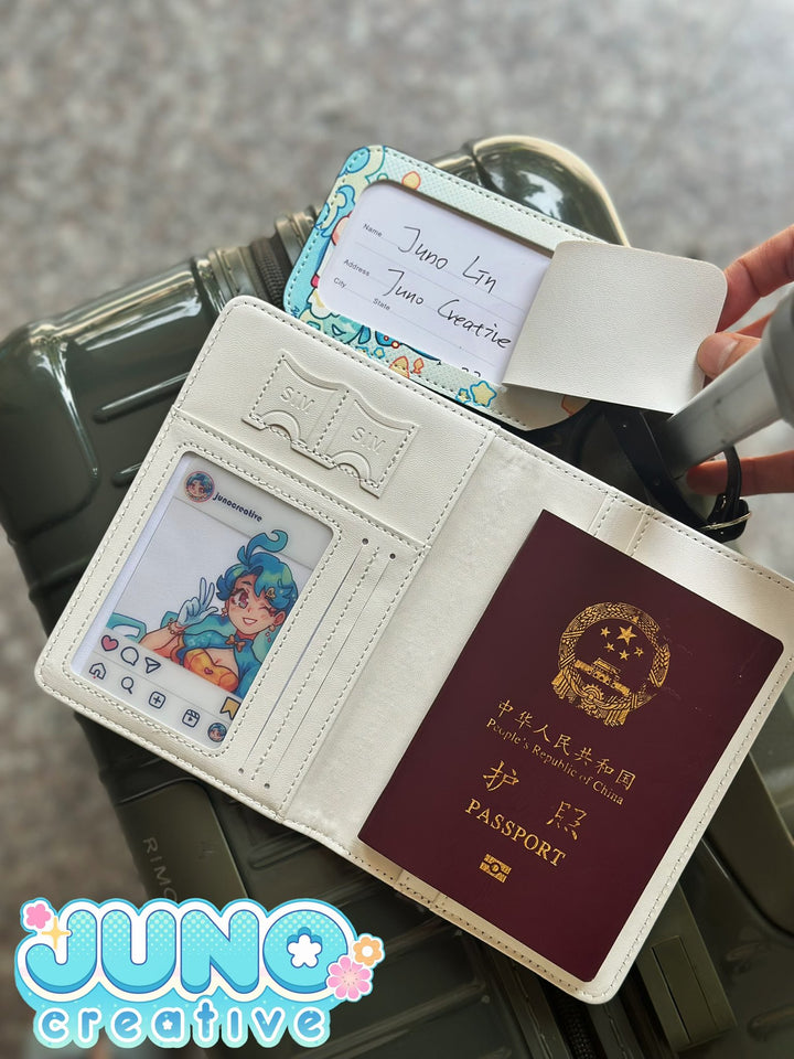 Custom PU leather passport Cover