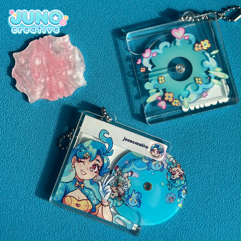 已添加 Custom Slide-out Spinning CD Keychain