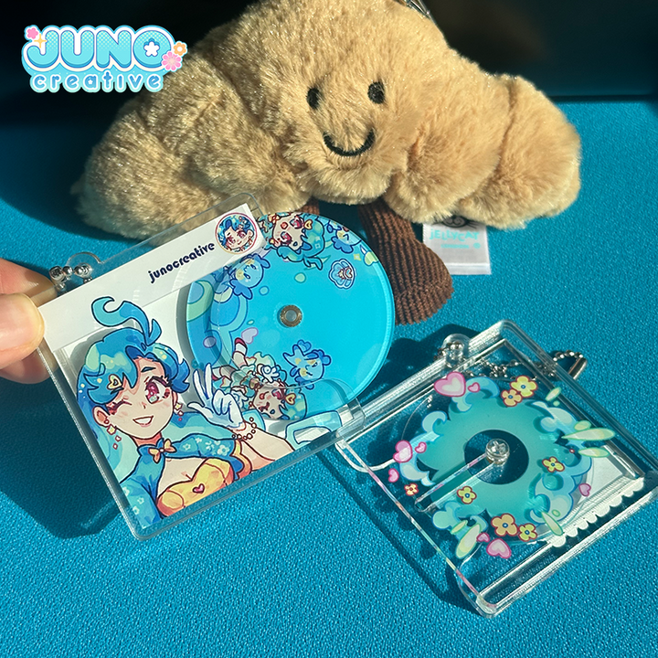 已添加 Custom Slide-out Spinning CD Keychain