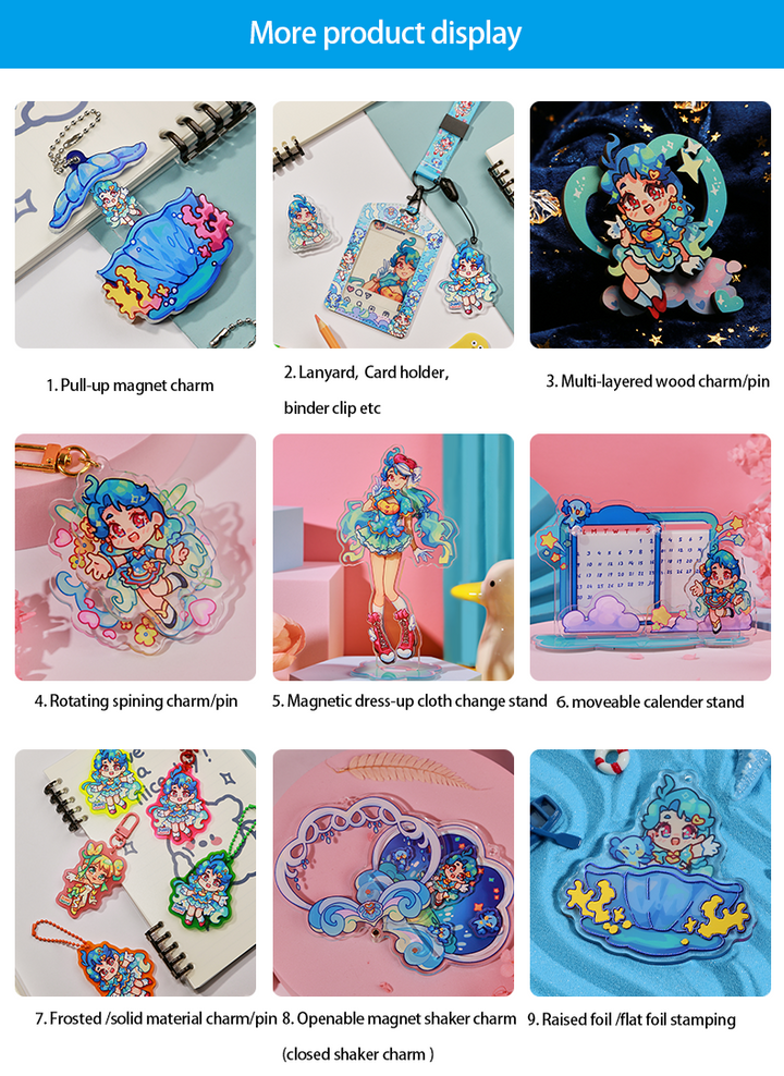 Custom Epoxy Holographic Keychain