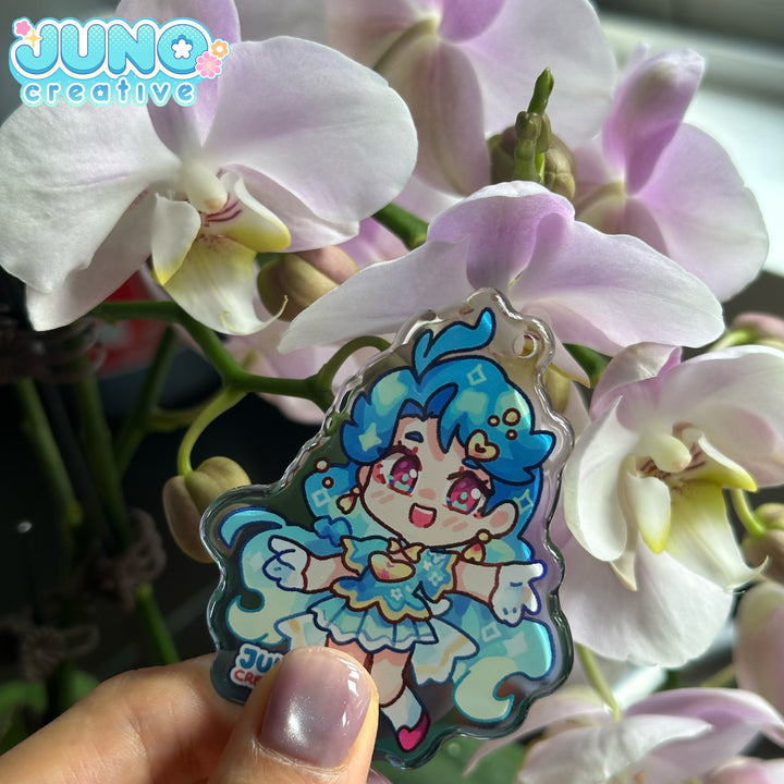 Custom Rounding Clear Acrylic Charm