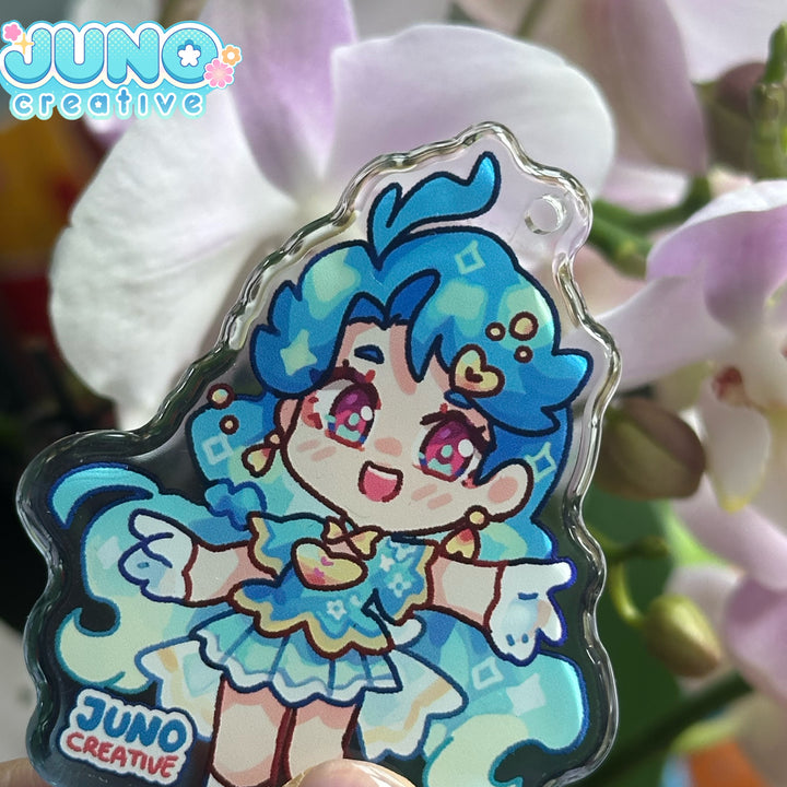 Custom Rounding Clear Acrylic Charm