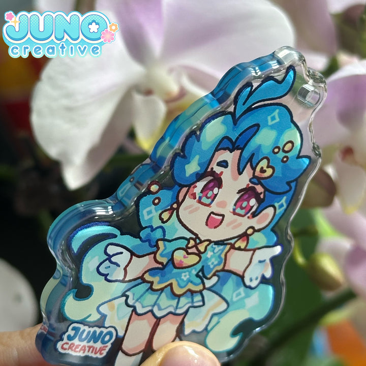 Custom Rounding Clear Acrylic Charm